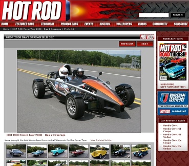 Hot Rod website 1