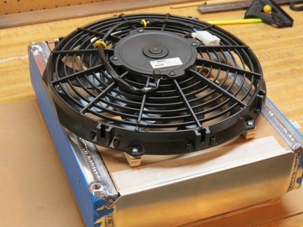 start of fiberglass fan shroud fabrication