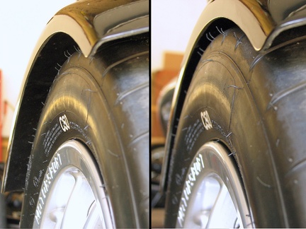 fender spacers - before and after